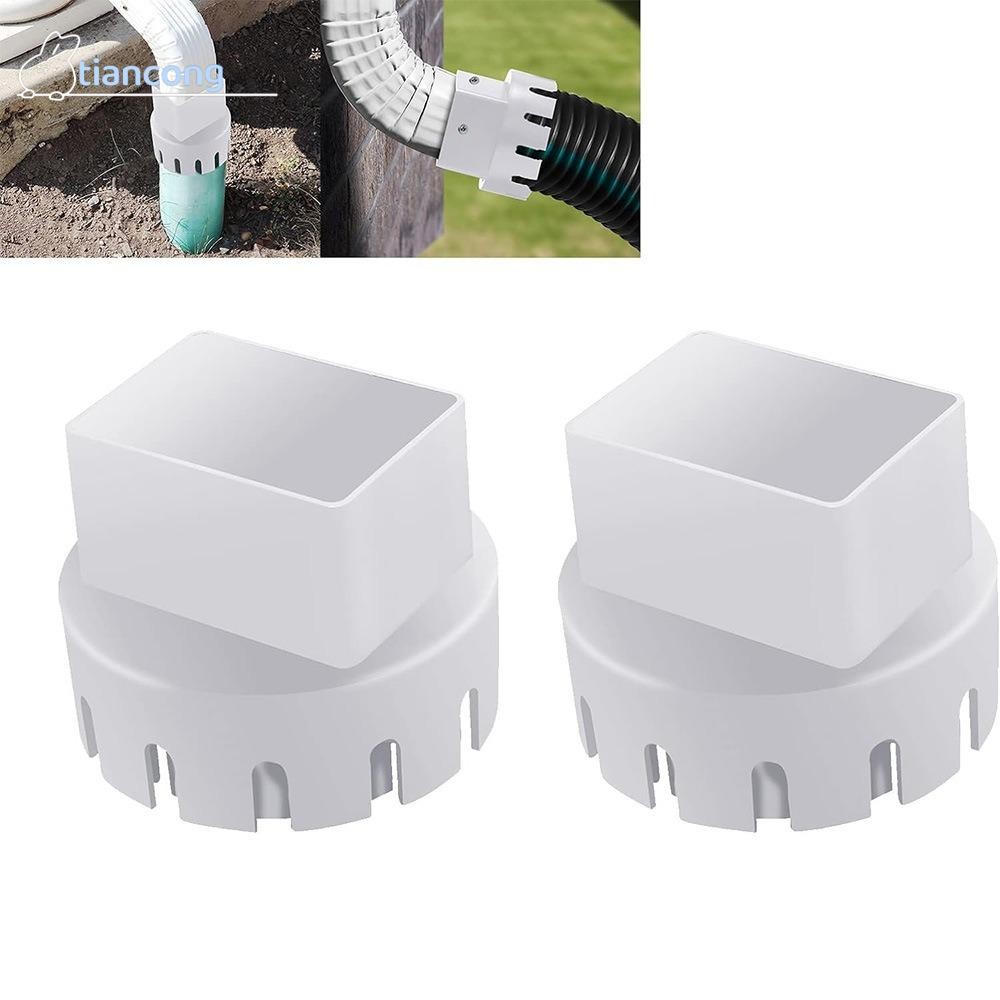TIANCONG Rain Gutter Adapter เข้าร่วม, ใช้งานง่ายพลาสติก Downspout ...