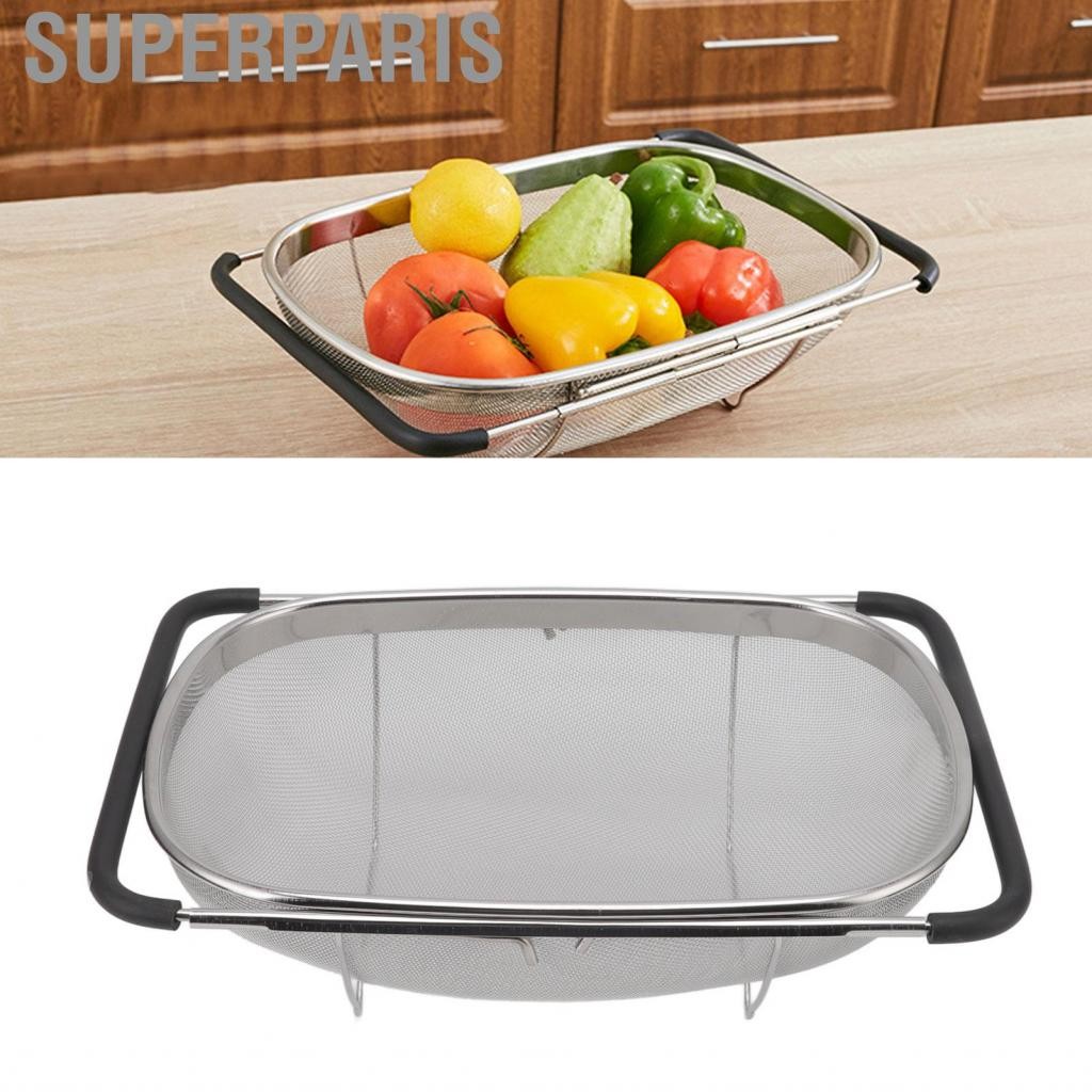 Superparis Superparis-th Stainless Steel Telescopic เหนือ Sink Colander ...