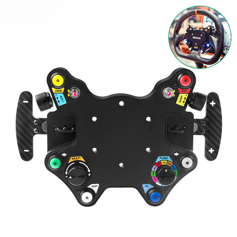 PC Simracing พวงมาลัยปุ่ม LED Racing Hub เครื่องมือปุ่มกล่อง Paddle ...