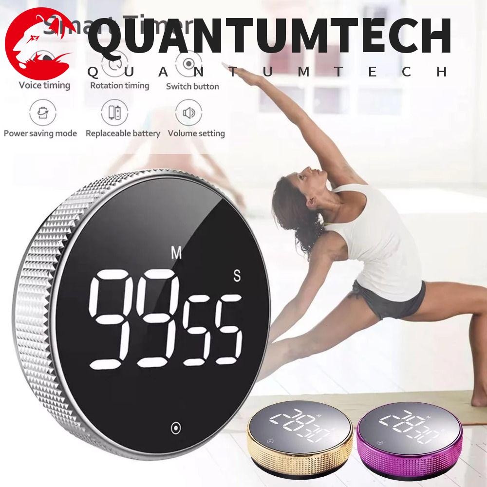 QUANTUMTECH Magnetic Kitchen Timer, จอแสดงผล LED ขนาดใหญ่ Manual ...