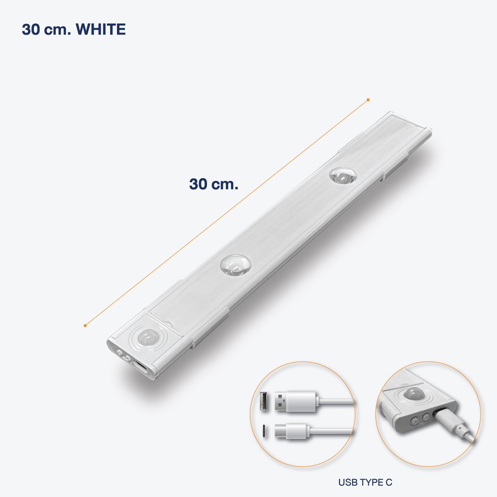 Looms ไฟ SENSOR ขนาด 30 ซม. สีขาว (30.5x1x4 ซม.) แบรนด์ LOOMS | Shopee ...
