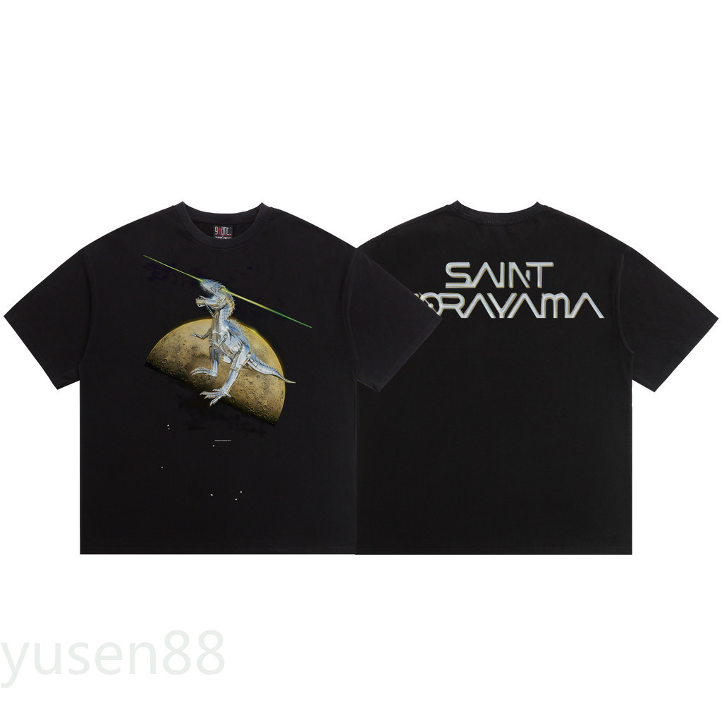T-shirt Saint Michael X Sorayama Surfer Argenté - Noir - Taille S - Occasion Très Bon état