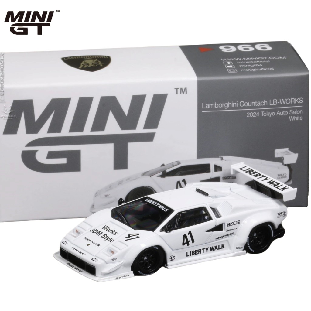 MINI GT Liberty Walk Lamborghini Countach LBWK 1:64 Diecast Alloy ...