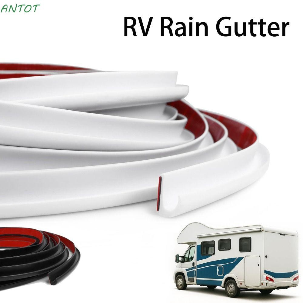 ANTOT RV Rain Gutter, 1/5/6M Self-Adhesive Backing Roof Rain Divter ...