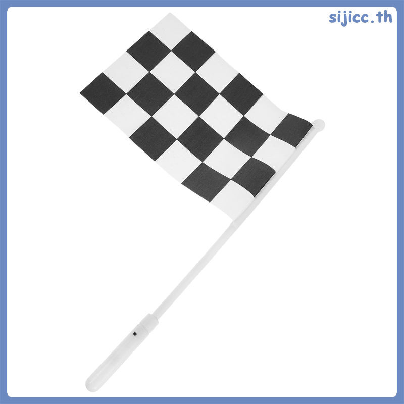 Checkered Finish Racing Arrival Flag Car Theme Party ตกแต่งเรืองแสง ...