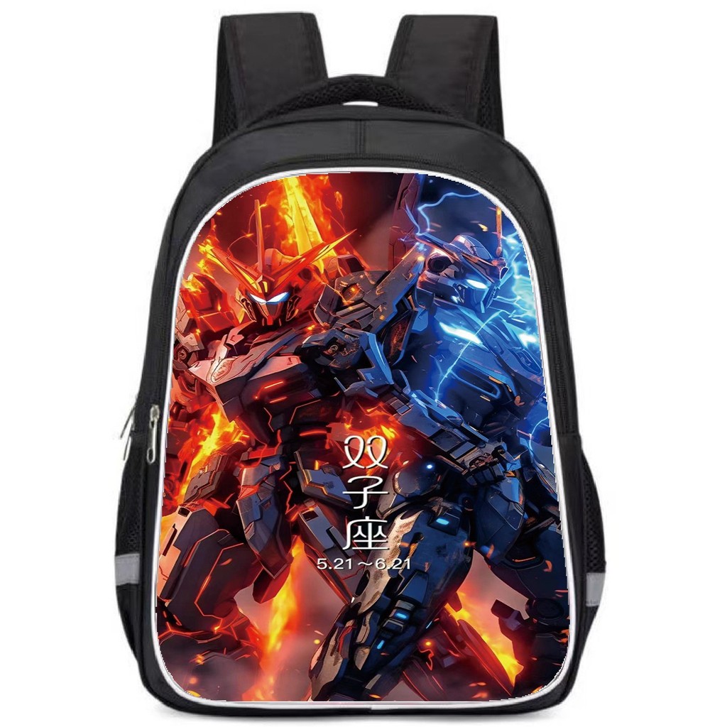 Gundam Robot Boy Backpack-ขนาดใหญ่ความจุนักเรียนประถมกระเป๋าเป้สะพาย ...