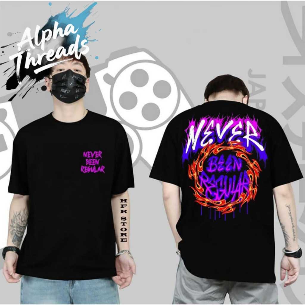 (จัดส่งตลอด 24 ชั่วโมง)Alpha Threads NEVER BEEN REGULAR ORIGINAL MENS T ...