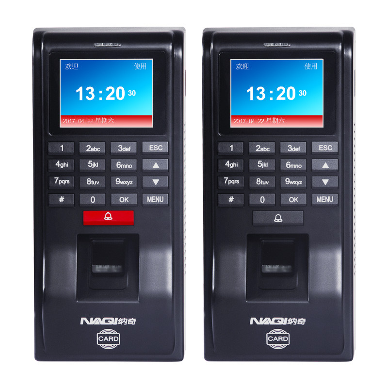 Naqi ลายนิ้วมือรูดบัตรเวลา Attendance Access Control Machine All-in-One ...