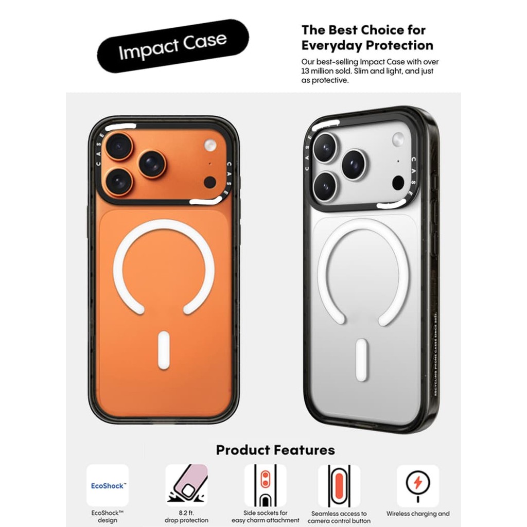 CASECASE X Black Edge Peach Haze Cotton Candy Collection สี Clear Hard ...