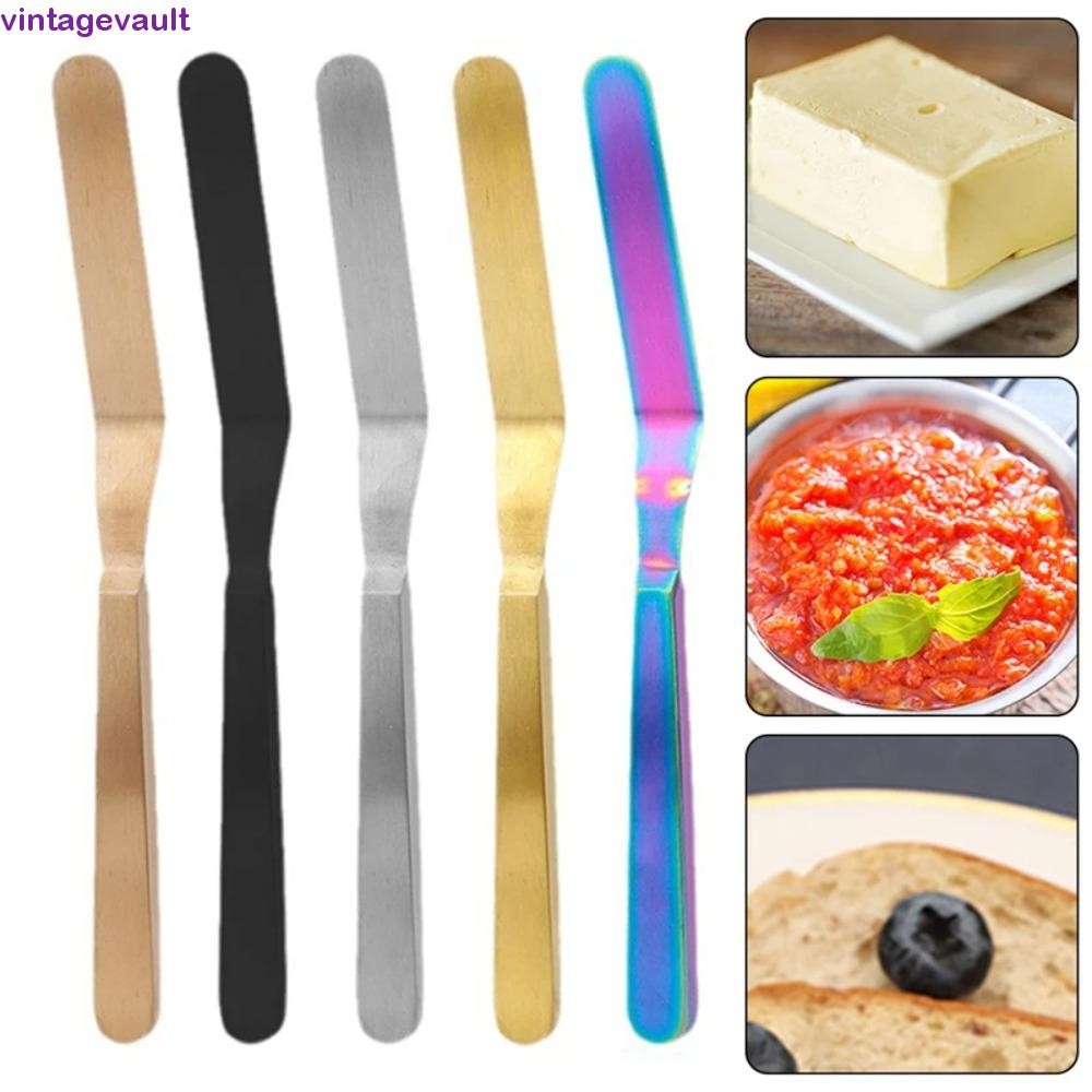 VINTAGEVAULT ไม้พายไอซิ่งเค้ก, สแตนเลสสนิม-proof Butter Scraper, ครัว ...