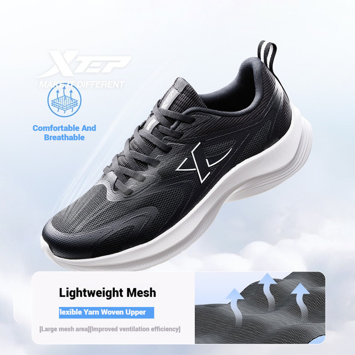 XTEP รองเท้าวิ่งผู้ชาย ทำจากตาข่ายระบายอากาศ สวมใส่ง่าย เหมาะสำหรับกีฬาและการสวมใส่ในชีวิตประจำวัน — รองเท้ากีฬา แบรนด์ Xtep ของแท้ 100% เช็คราคาจาก Shopee Lazada thumbnail 2