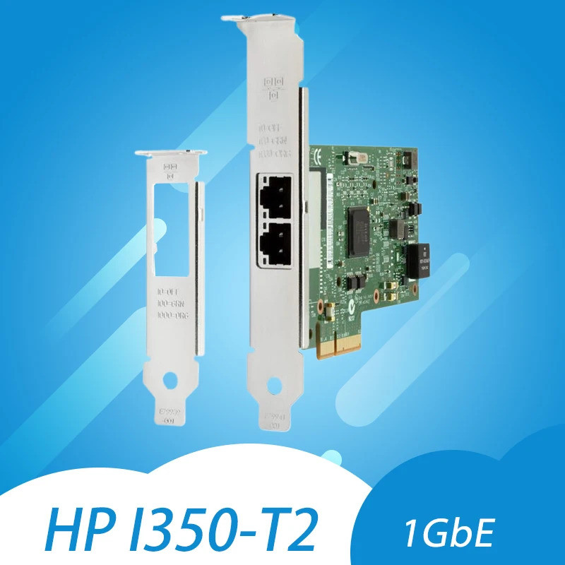 HP NC360T 1Gb การ์ดเครือข่าย I350-T2 พร้อม Intel Ethernet Server ...