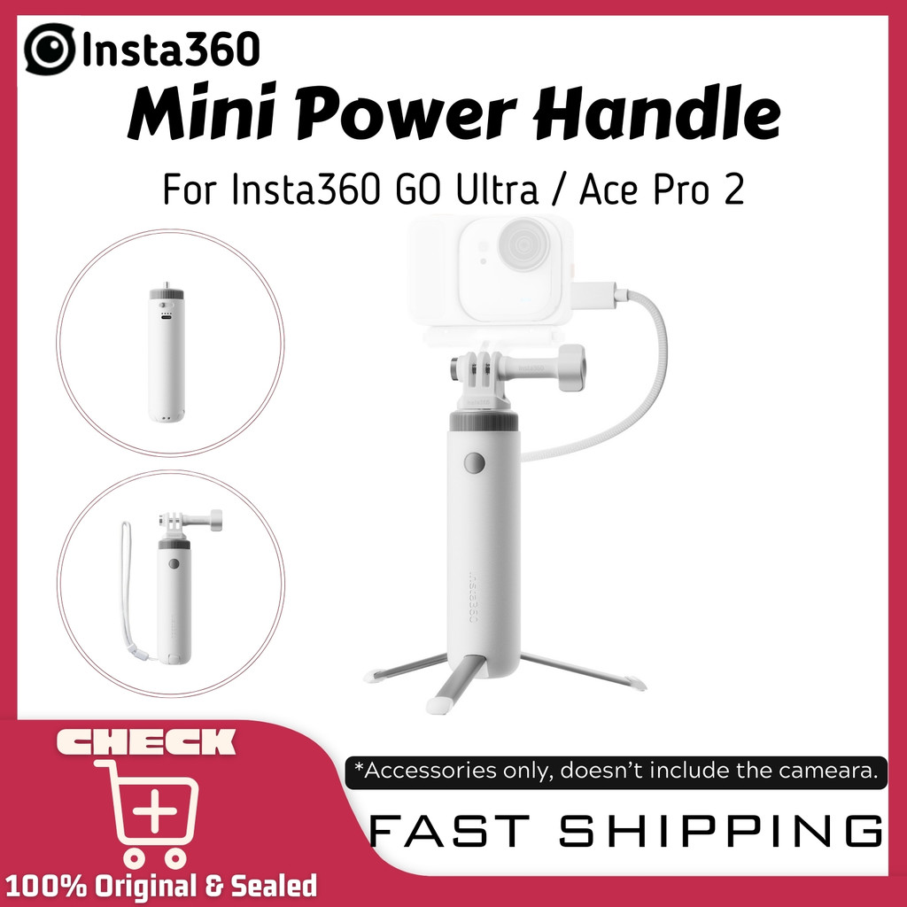 Insta360 Mini Power Handle 4900mAh แบตเตอรี่ Grip สนับสนุนขาตั้งกล้อง ...