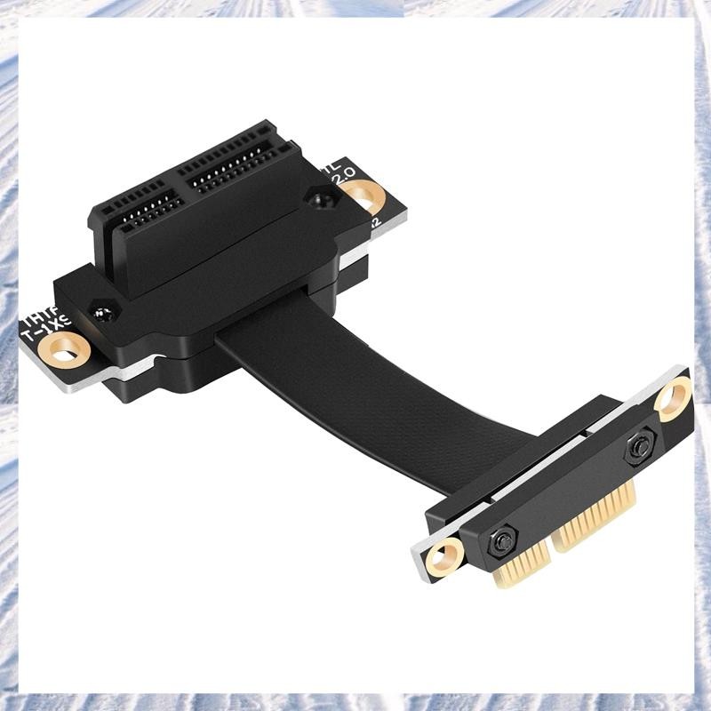 PCIE X1 Riser สาย Dual 90 องศามุมขวา PCIe 3.0 X1 ถึง X1 สาย 8Gbps PCI ...