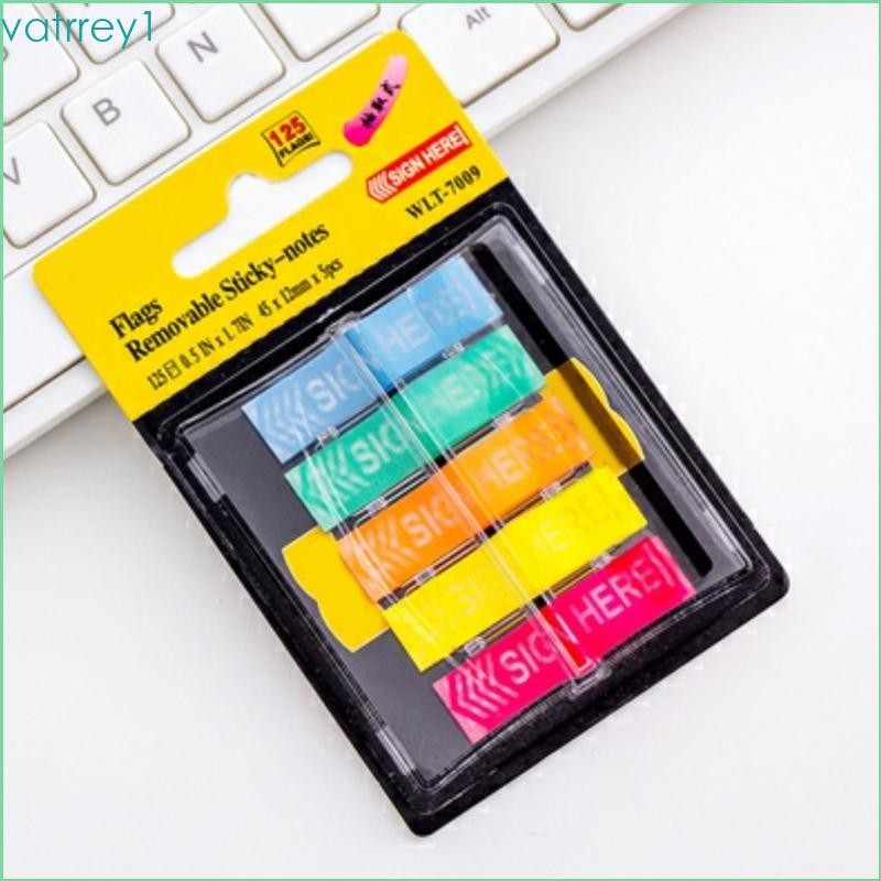 VAT1 100 ชิ้นป้ายที่นี่ Tabs ป้าย Here Sticky Notes ข้อความธง Arrows ...