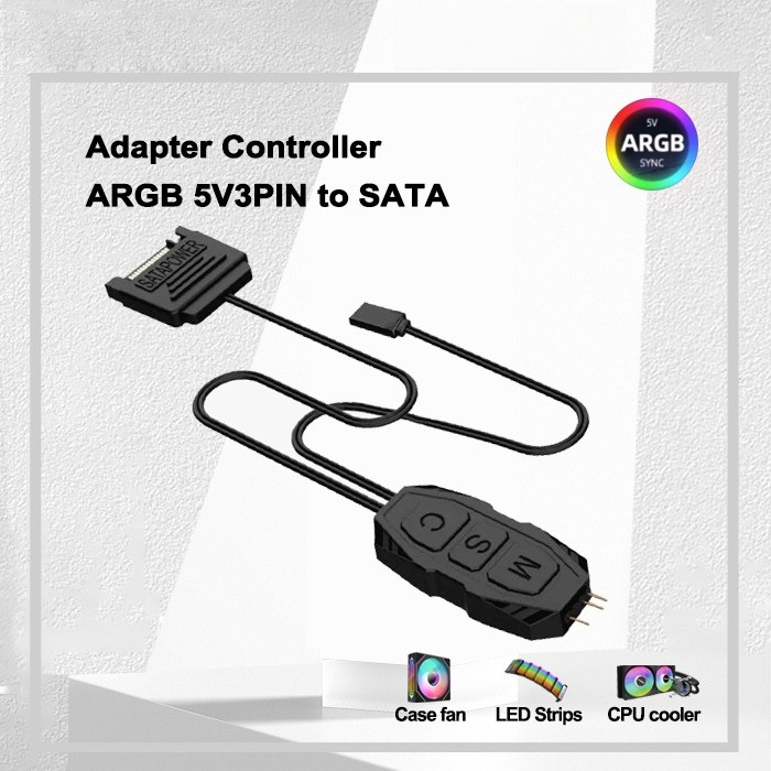 ฮับ RGB Controller พัดลม RGB ARGB 5V 3 Pin Controller ไม่ต้องใช้ ...