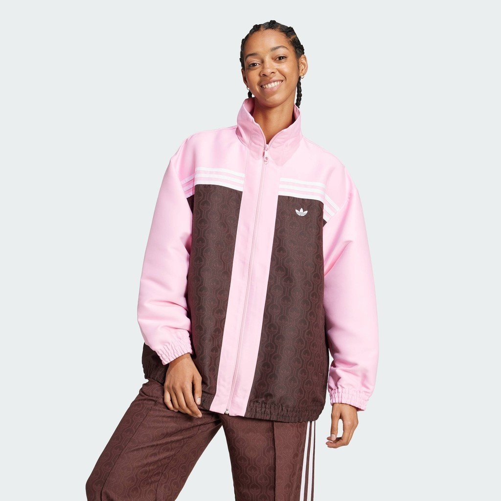 adidas Lifestyle 70s Oversized Track Jacket Women Pink JN8301