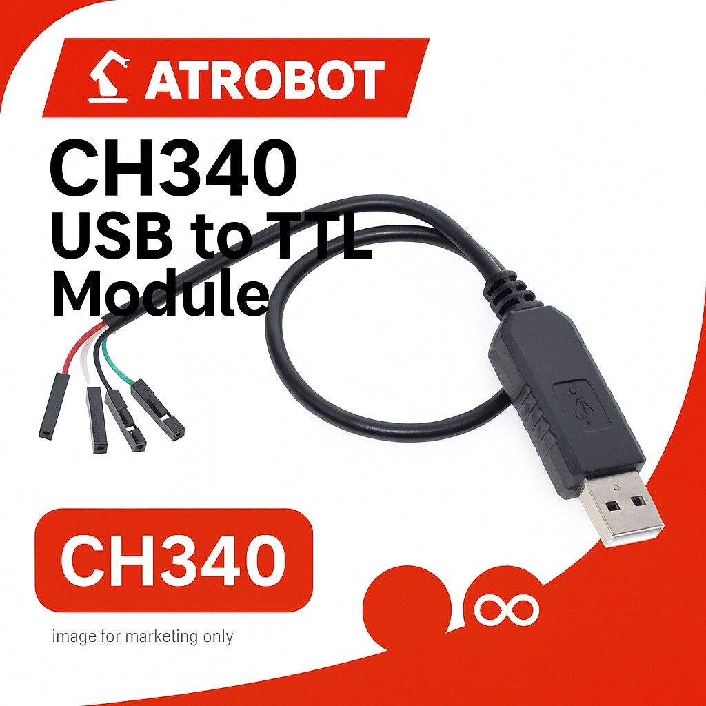 CH340 USB to TTL โมดูล Flash Cable ต่อโปรแกรมแม่นยำ เสถียร ใช้กับ STC ...