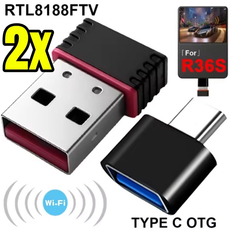 Smooth RTL8188FTV USB Dongles - ทนทาน Type C OTG USB Adaptor - การ์ด ...