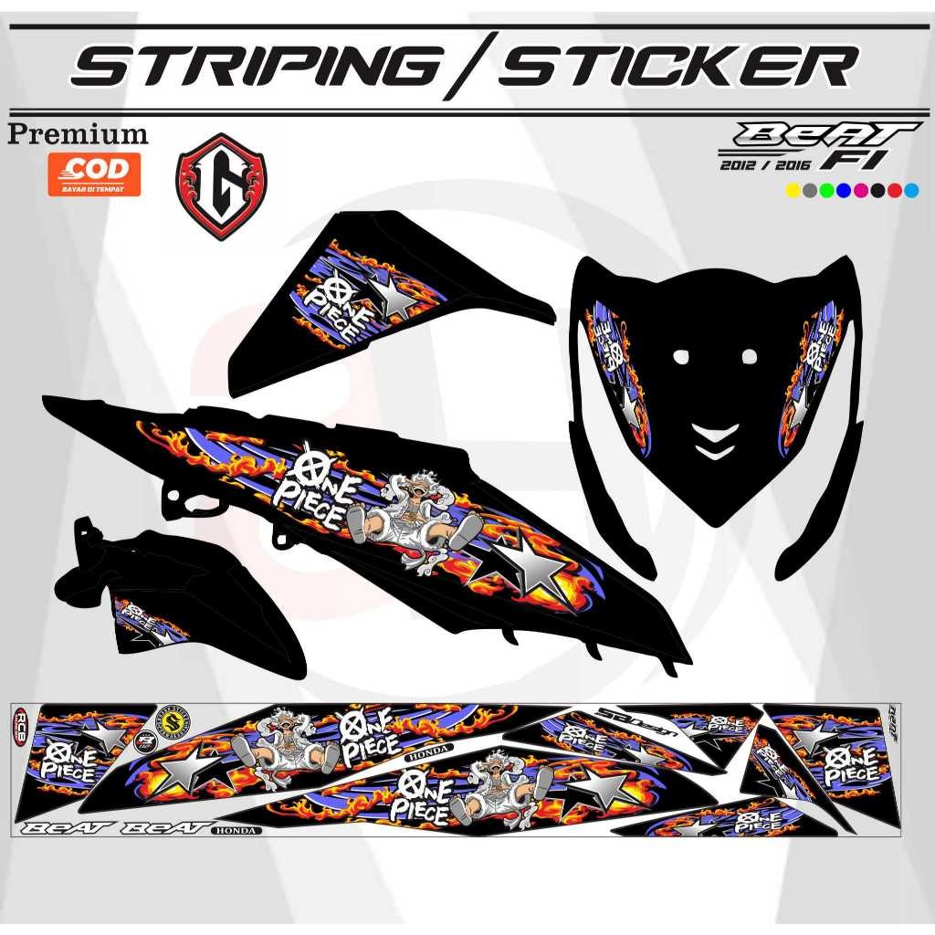 STRIPING MOTIF STRIPING สติ๊กเกอร์หลากหลาย HONDA BEAT FI MOTIP ONE ...