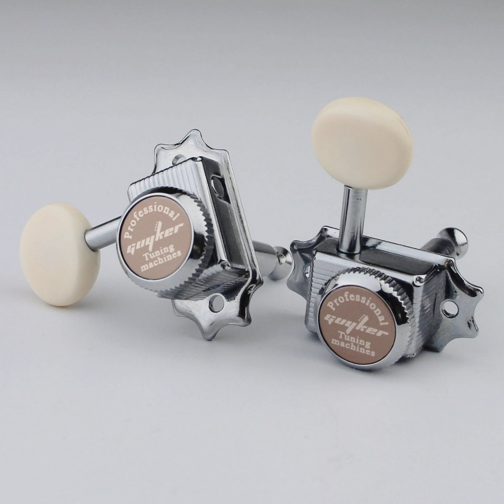 1 ชุด 3R3L GUYKER ครีมล็อค String Tuners Chrome Vintage Tuners หัว ...