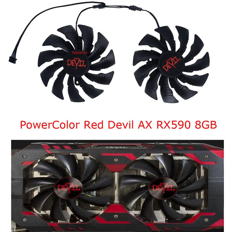 2 ชิ้น/เซ็ตพัดลม DIY,100 มม.(95 มม.),PLD10015B12H,GPU VGA Cooler ...