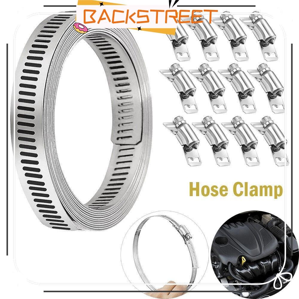 BACKSTAGE Car Pipe Clips, 304 Stainless Steel Adjustable Hose Clamp ...