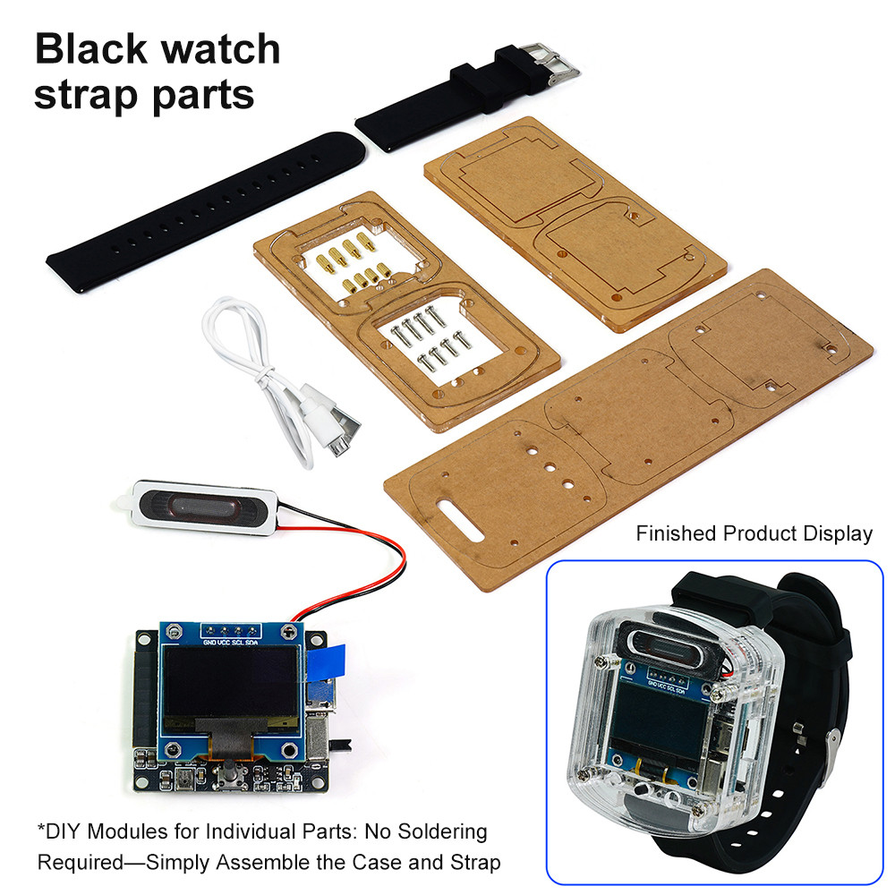 YoHi 0.96 นิ้ว Oled หน้าจอ Xiaozhi Ai Voice Watch ปัญญาประดิษฐ์ ...