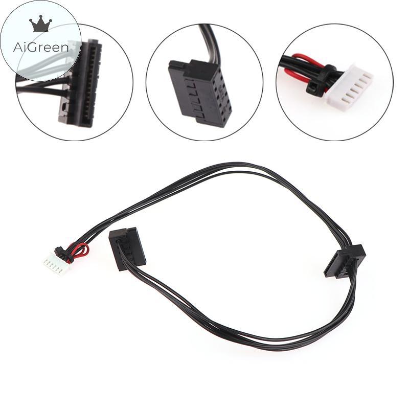 AiGreen 6Pin ถึง 2-Port HDD SATA Power Socket Cable Conector สําหรับ ...