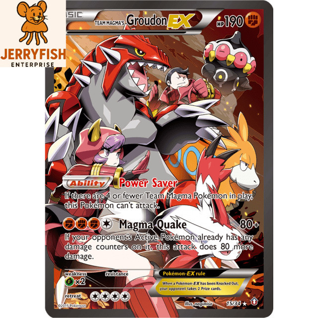 การ์ด Pokémon TCG Groudon - สติ๊กเกอร์การ์ด/สัมผัส n Go Card Sticker ...