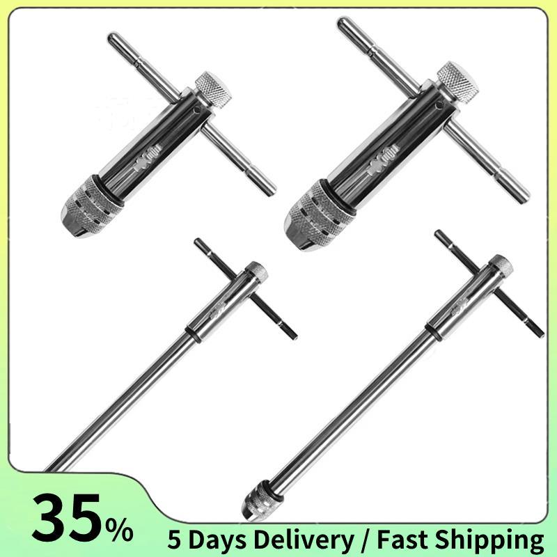 ปรับ T-Handle Ratchet Tap ประแจ Reamer Hand Manual Holder ประแจ M3-M8 ...