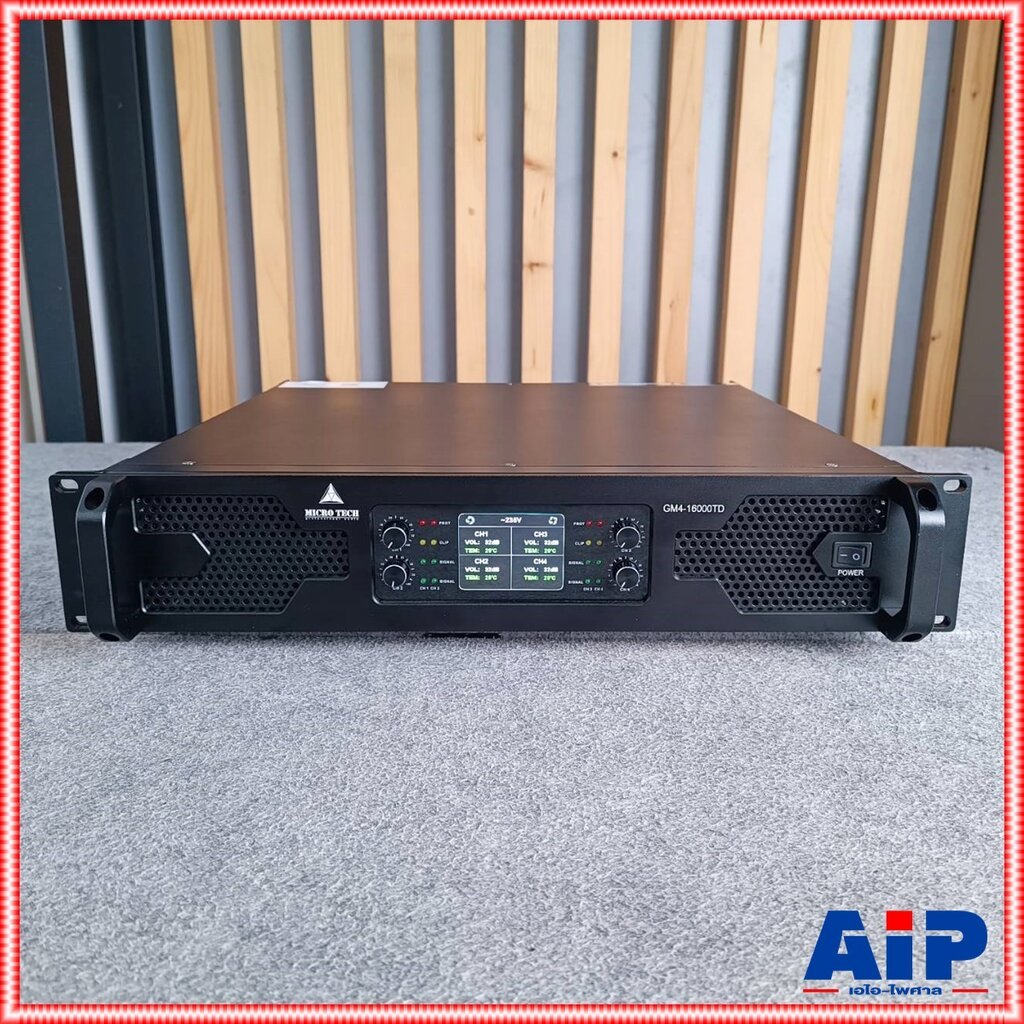 MICROTECH GM4-16000TD POWERAMP เพาเวอร์ แอมป์ ไมโครเทค รุ่น GM4 16000TD ...