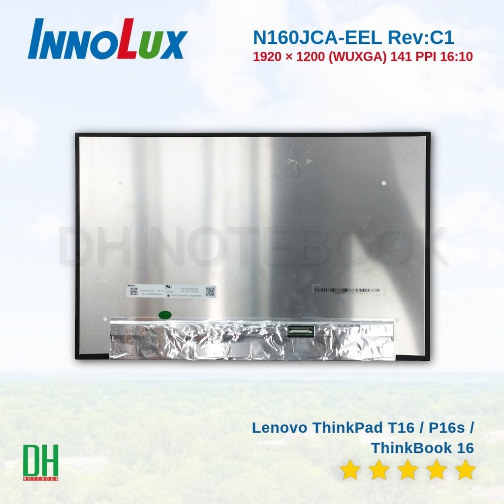 Écran LCD 16" 1920x1200 Pour Portable BOE N160JCA-EEL - Neuf, 60Hz, Antireflet, Connecteur 30 Pins