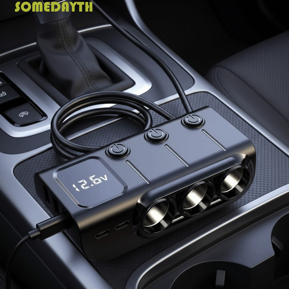 SOMEDAY รถอินเวอร์เตอร์, Dual USB Multi Ports Car Charger Adapter, ทน ...