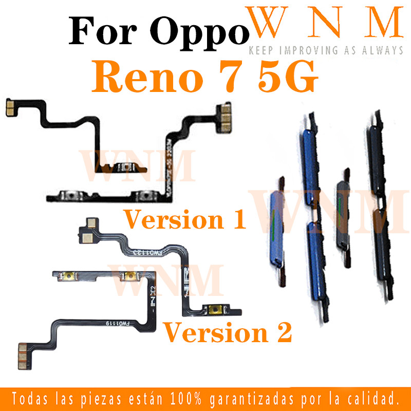 สําหรับ OPPO Reno 7 5G CPH2371 ปุ่ม flex on/ปิดปุ่มสวิทช์ด้านข้าง Key ...
