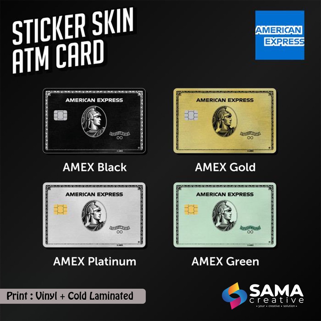 American Express - สติ๊กเกอร์สกินการ์ด - Vinyl ATM Debit, บัตรเครดิต ...