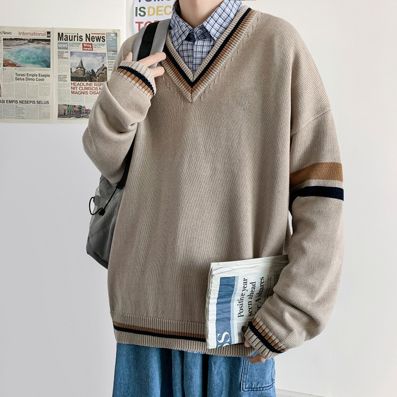 เสื้อถักนิตติ้งผู้ชาย SUIKONE ซุยโคเนะ สไตล์ฮ่องกงทันสมัย ใส่สบาย