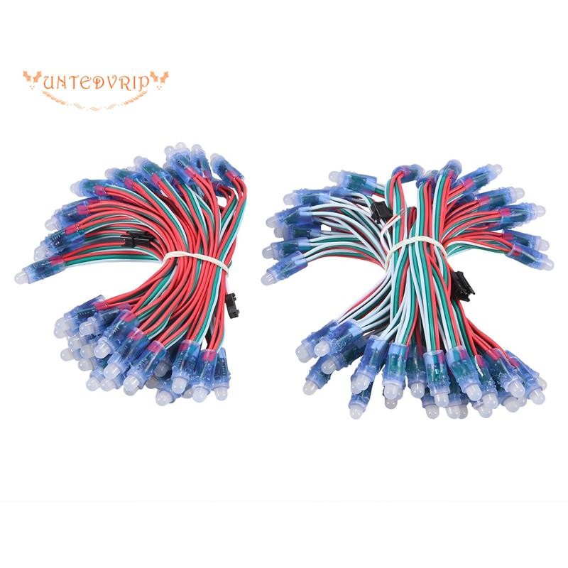 [Quick U]100 ชิ้น/ล็อต 12 มม.WS2811 2811 IC RGB LED พิกเซลโมดูล String ...