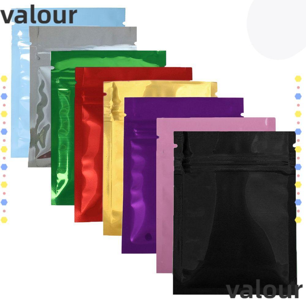 VALOUR 10/30PCS ถุงอลูมิเนียมฟอยล์แบนซีลความร้อนสีสันสดใส | Shopee Thailand