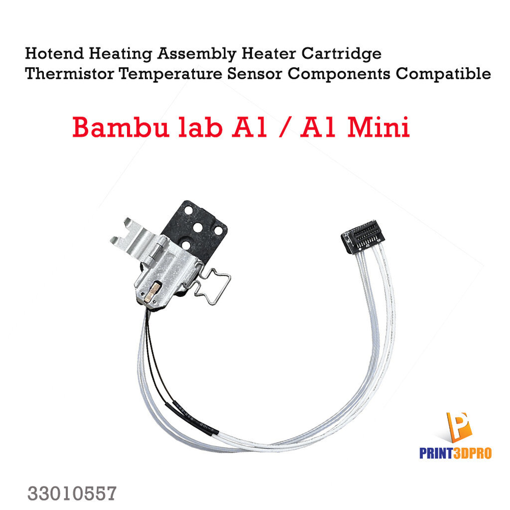 3D part Hotend Heating Assembly Heater Cartridge Thermistor Temperature ...