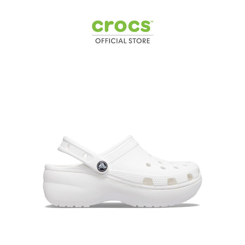 CROCS รองเท้าลำลองผู้หญิง CLASSIC PLATFORM CLOG รุ่น 206750100 – WHITE