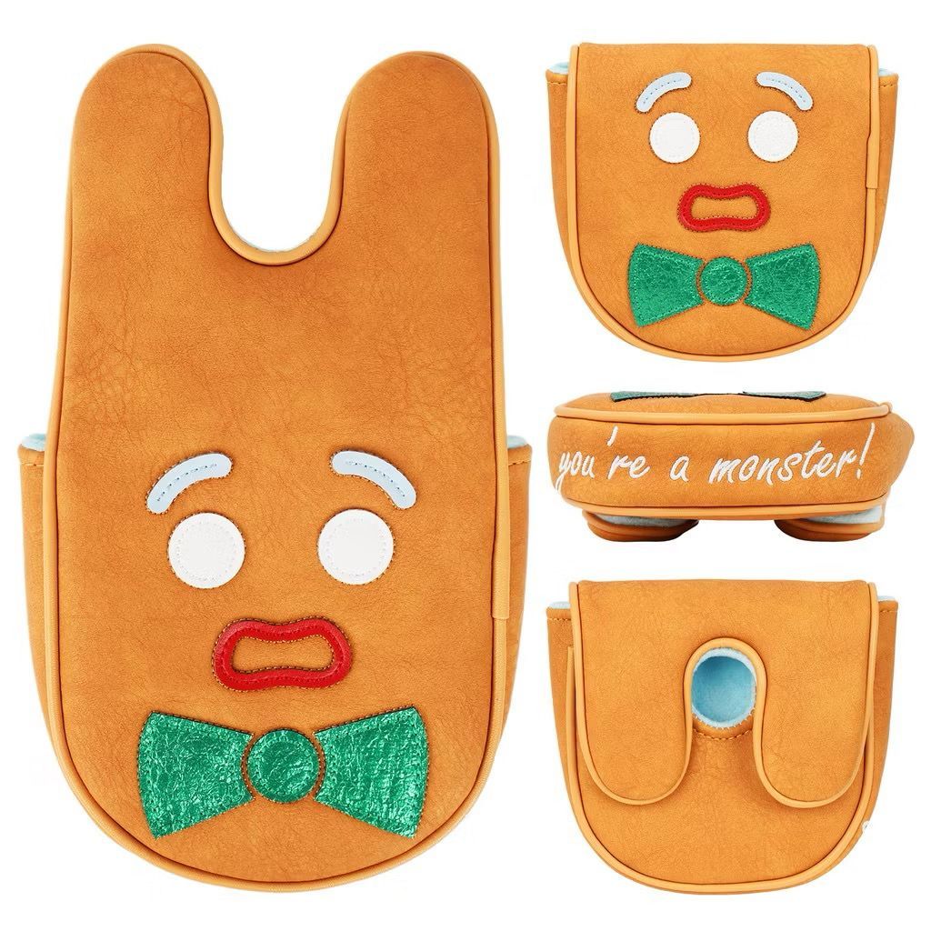 Gingerbread Man DF3 Mallet Putter Cover Golf Head Cover Golf Stick ...