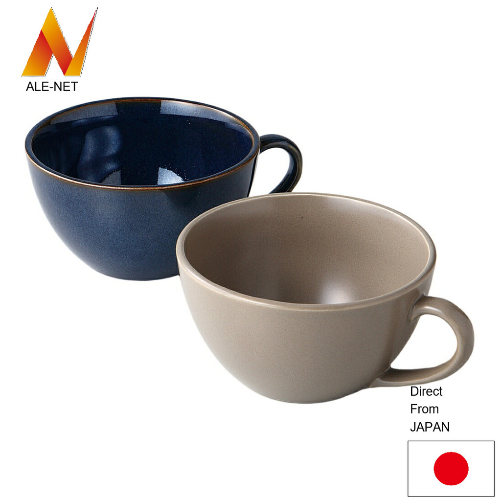 ALE-NET ถ้วยซุปน้ำหนักเบาคู่ B&G ผลิตจากพอร์ซเลนและภาชนะมิโนะ ผลิตใน ...