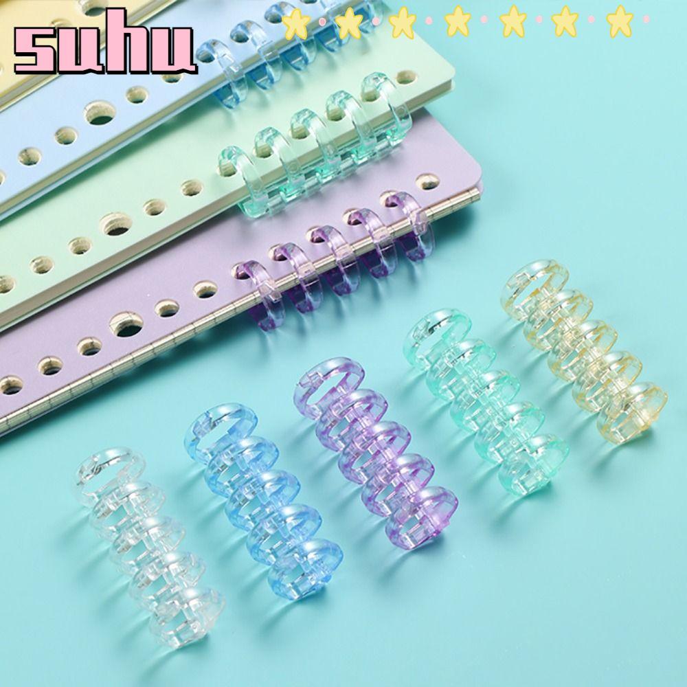 SUHUHD 10 ชิ้นหลวม Leaf, Binding Spines Snap แยกเครื่องเขียนอุปกรณ์ ...
