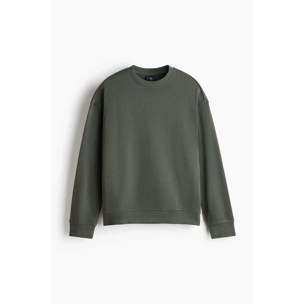 H&M(เอชแอนด์เอ็ม) เสื้อสเวตเชิ้ตทรงสบาย ผู้ชาย 1331257_3 | Shopee Thailand