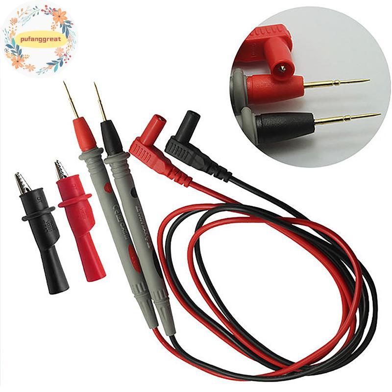 Pufanggreat 2 ชิ้น/เซ็ตเข็มซิลิโคนลวด gold-plate Tip Probe ทดสอบตะกั่ว ...