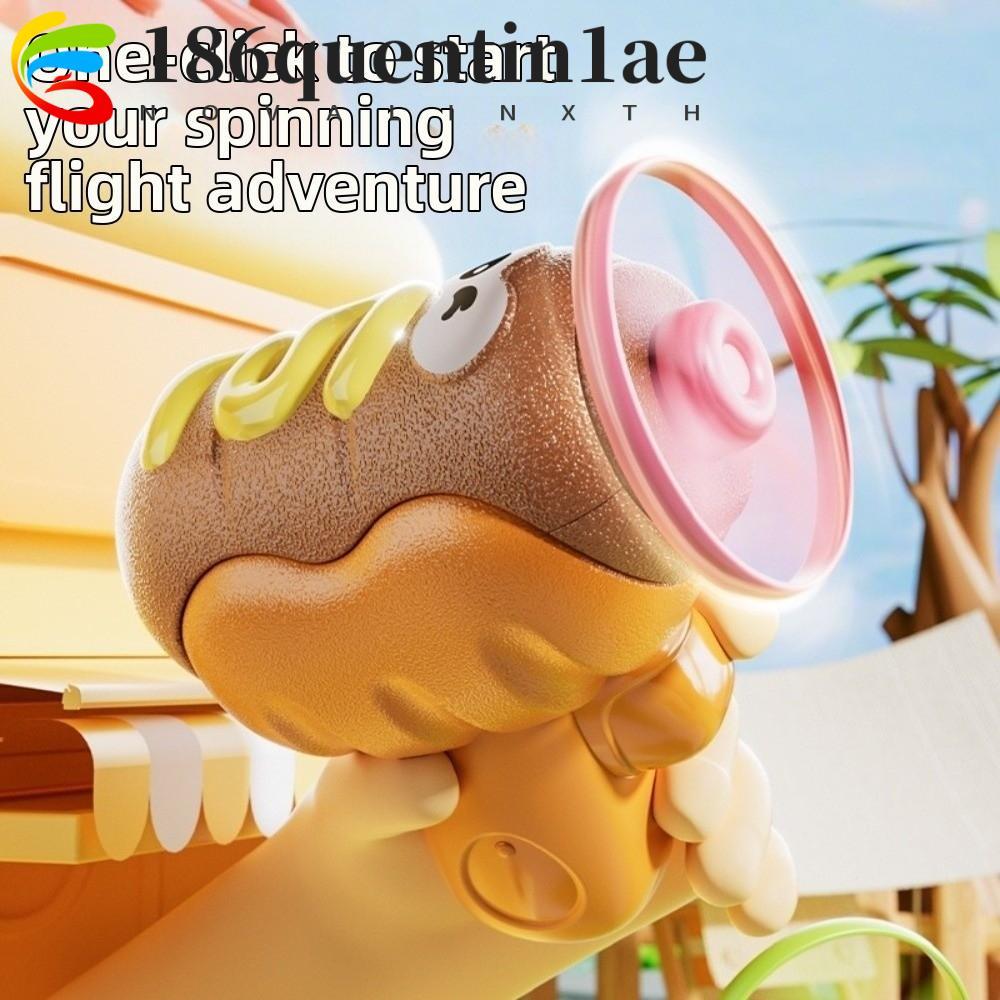 QUENTIN1AE Gyro Flying Disc, 2 in 1 นวนิยายออกแบบหมุน Gyro, Interactive ...