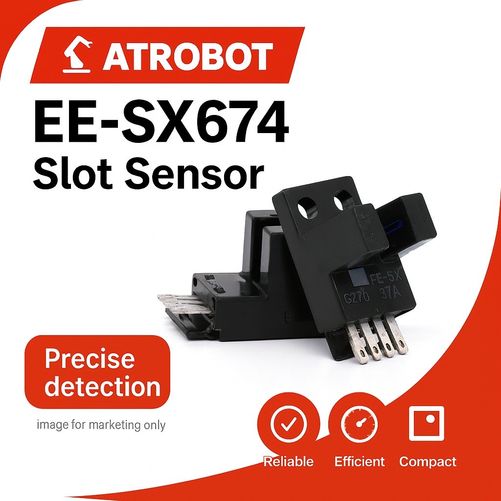 EE-SX674 Slot Sensor โฟโต้อินเตอร์รัปเตอร์ 5mm ช่องสลิต แม่นยำสูง ...