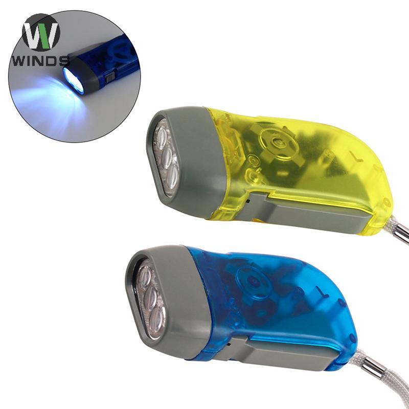 ไฟฉายกลางแจ้ง Dynamo Wind-Up LED แสงสว่างสูง สำหรับแคมปิงและการเดินทาง ...