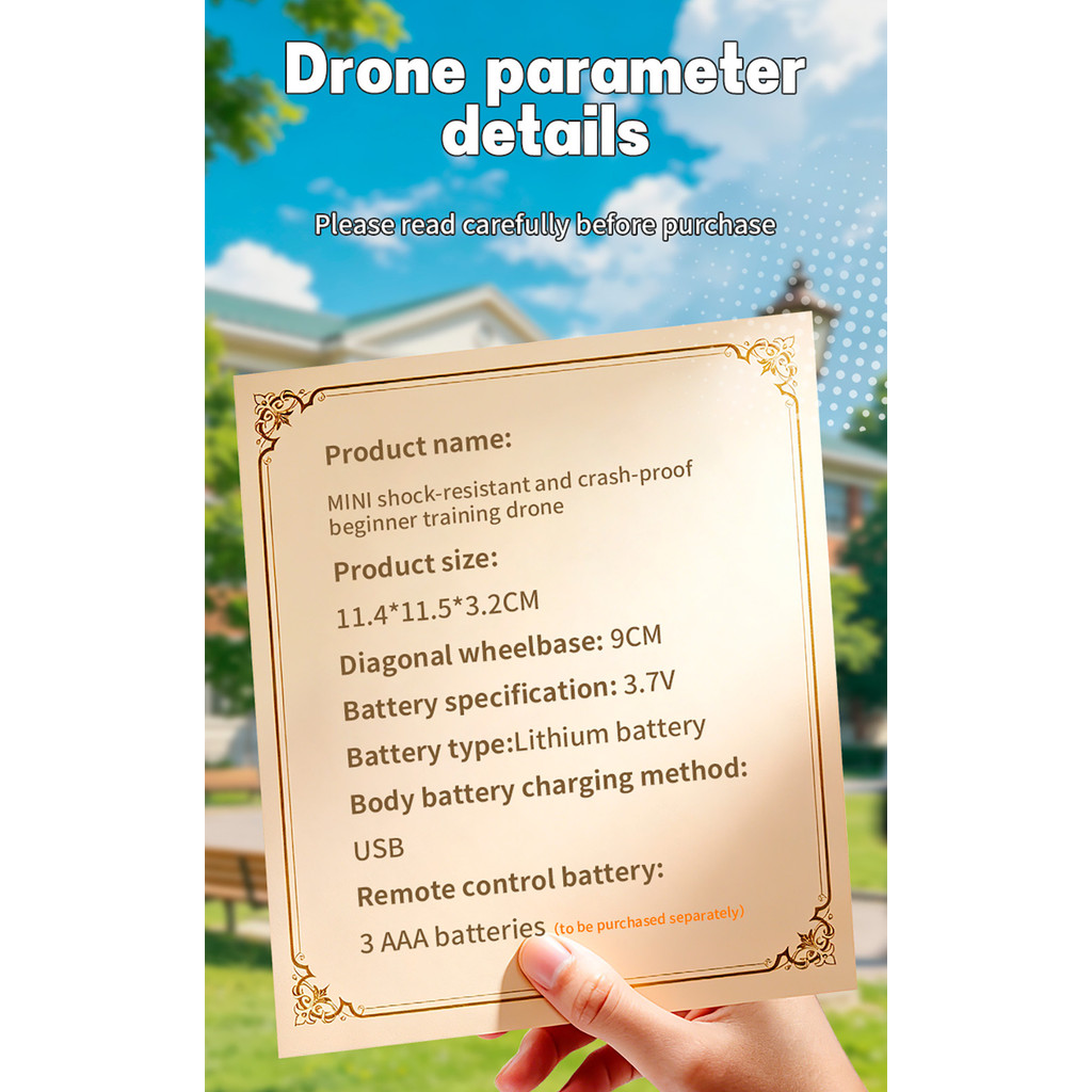JJRC H143 Mini Drone Anti Crash Beginner RC Quadcopter One Key Takeoff ...